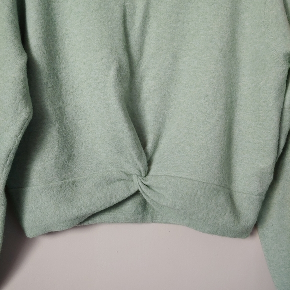 & Other Stories Mock Neck Twist Detail Knit Sweater Cropped Size M - Picture 11 of 16